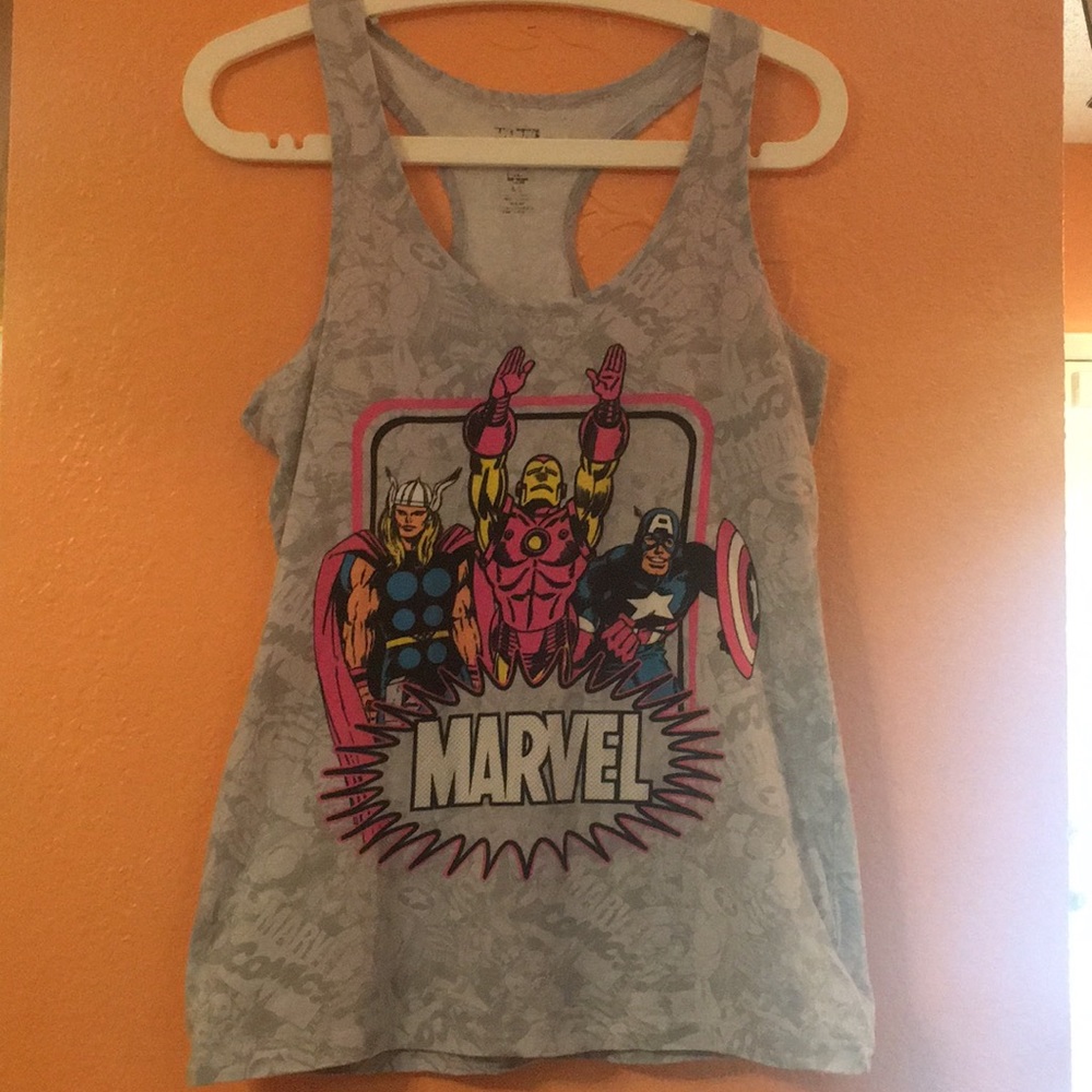 Marvel grey tank top szLG